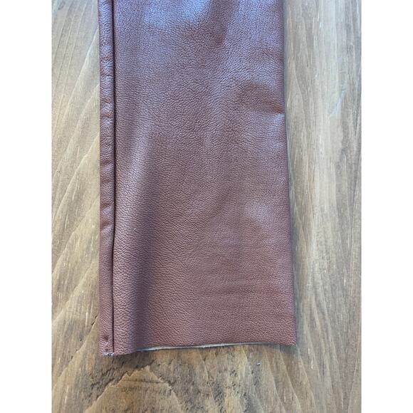 Commando Faux Leather Leggings High Rise Skinny Cocoa Brown Womens S 115807 - Picture 2 of 10